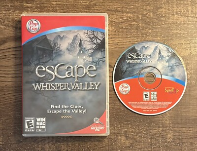 Escape Whisper Valley Pop Cap PC Windows/Mac CD-Rom Game Fun Computer Software