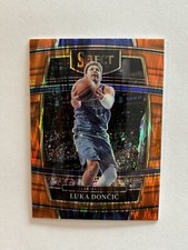 2021-22 Panini Select - Concourse Orange Flash Prizm #12 Luka Dončić
