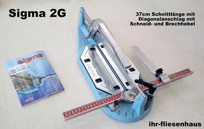 Sigma Profi Fliesenschneider 2G 37cm Schnittlänge m. Diagonalanschlag Brechvorr.