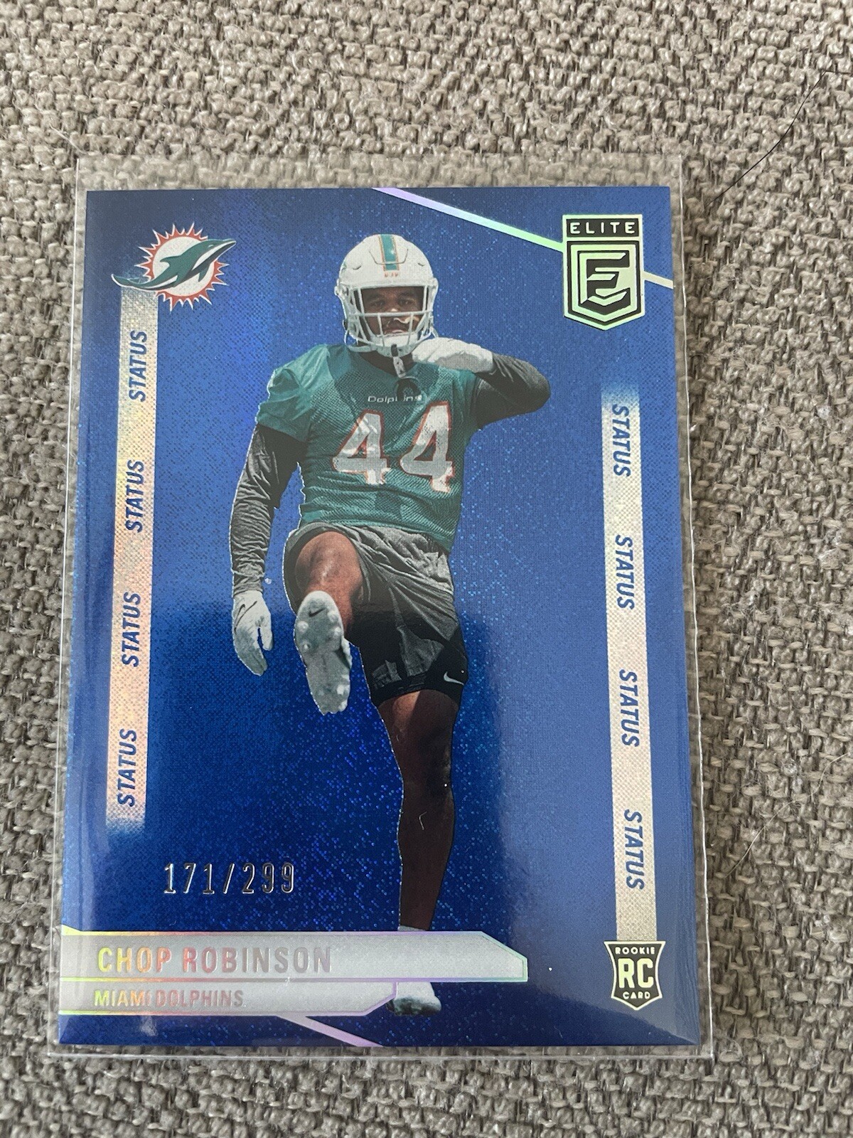 2024 Panini Donruss Elite Chop Robinson Blue Status Rookie Card /299