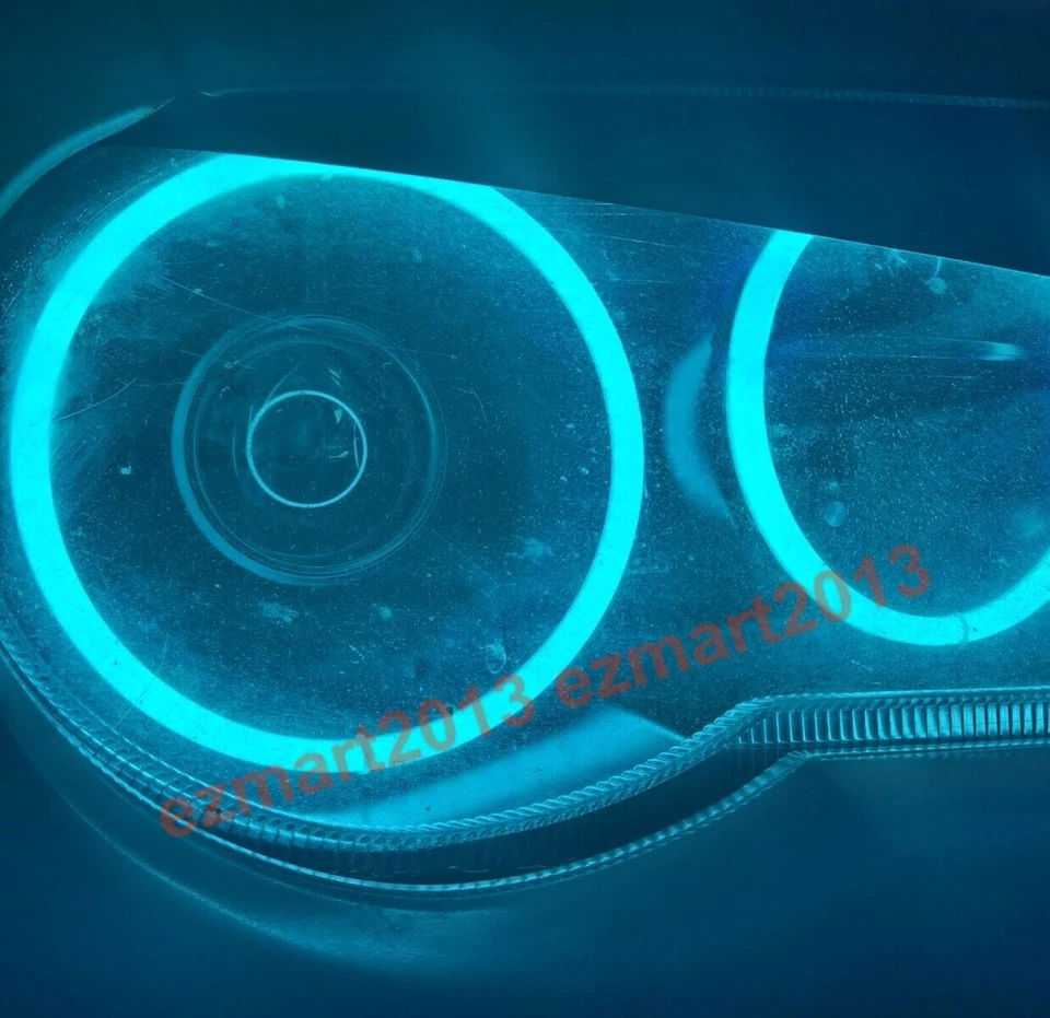 para Chrysler 300C 05-10 Faro Antiniebla RGB LED Halo Anillo Diente Azul APP Foto 2 de 4