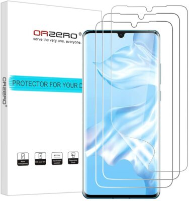 (3 Pack) Screen Protector Compatible for Huawei (P30 Pro) (Premium Quality) 