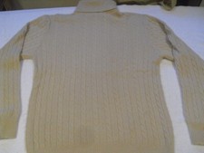 Woman's NEIMAN MARCUS 100 Cashmere Turtleneck Sweater, Sz L, Pre-owned