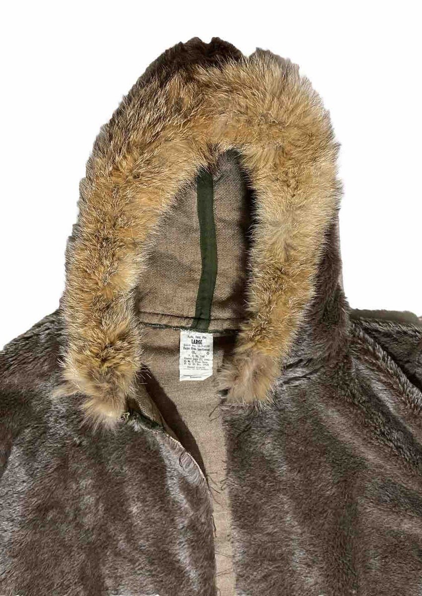 WWII WW2 1943 Dated US Army LARGE Pile Field Parka Liner