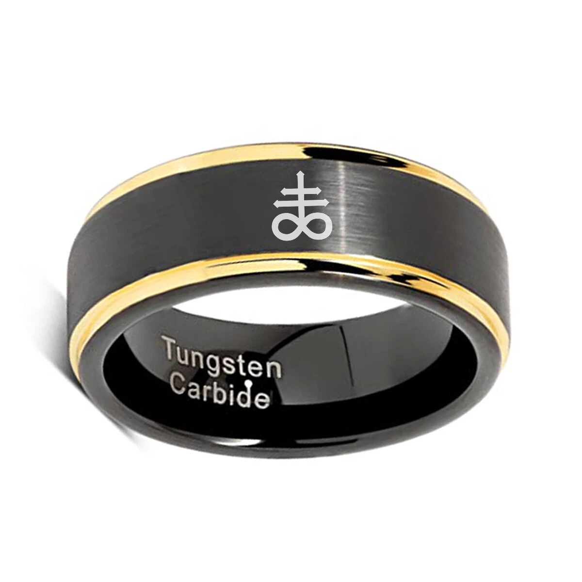 Satanic wedding rings sale
