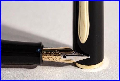 1950s GEHA 760 Standard Kolben Füller Reservetank mit Medium 14K Gold Feder - Bild 4 von 8