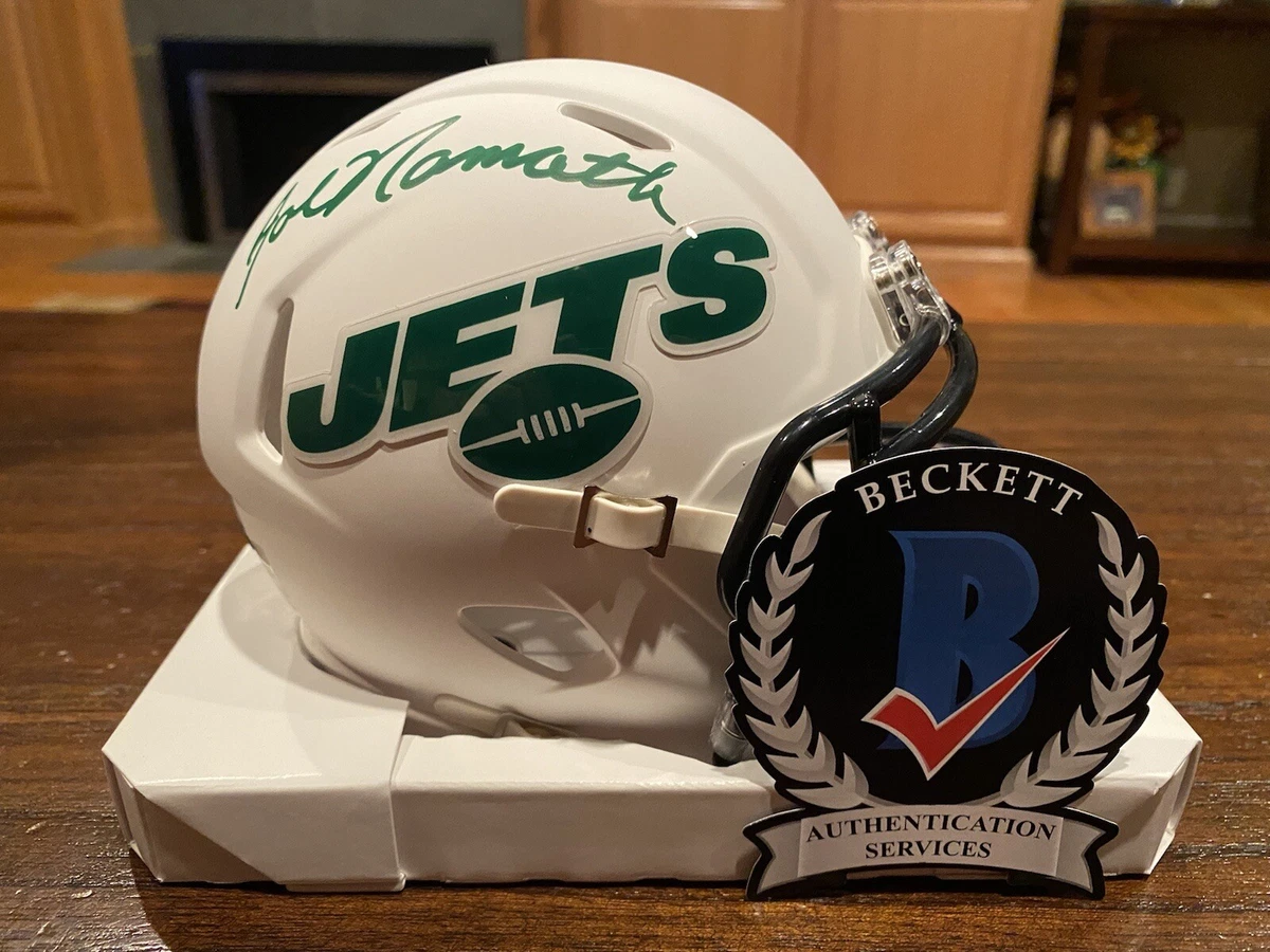 Joe namath best sale signed mini helmet