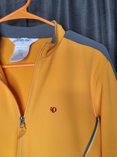 Pearl Izumi Women's Jersey L Large Yellow Orange Full Zip Long Sleeve 2007 - Picture 3 of 9