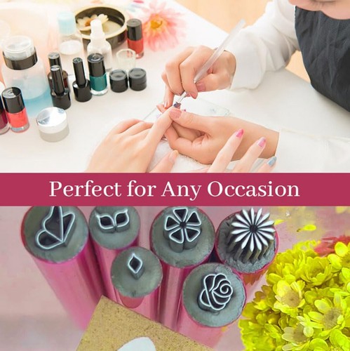 6pcs Nail Stamp Pen DIY Tools With 6 Different Patterns Nail Stamp Pen Set - Picture 5 of 11