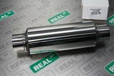 Vibrant Bottle Style Stainless Steel Resonator 3" Inlet / Outlet 18" Long 17950