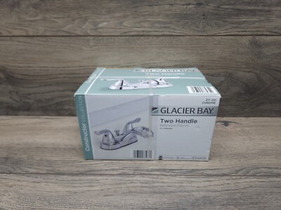Glacier Bay Constructor 4''  Double Handle Bathroom Faucet Chrome
