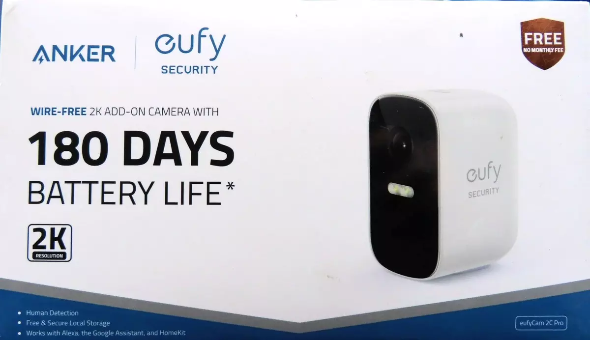 🔥🔥eufy eufyCam 2C Pro 2K Add-on Camera 180D (T81421D1) Wireless Outdoor  Cam