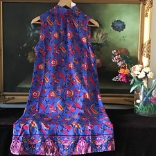 NWT Ann Taylor Women's Sleeveless Back Tie Mock Neck Floral Shift Dress Size XS