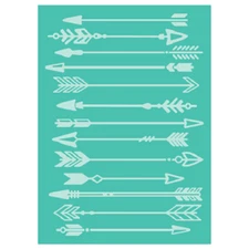  Cricut Cuttlebug  ARROWS 5" X 7" Embossing Folder NEW