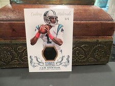 National Treasures Century Materials Jersey Panthers Cam Newton 1/5  2013