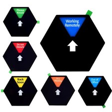 Privacy Sign Do Not Disturb Please Knock In a Meeting 5 Inches Black