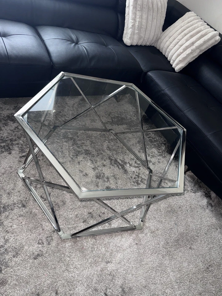 Mesa de centro de cristal Foto 2 de 3