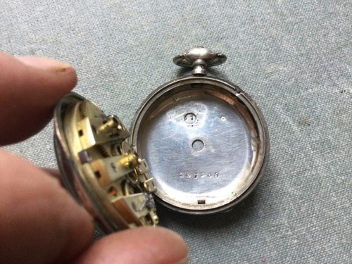 Antique French Ladies Pocket Watch BEAUVIVIER Silver Hallmarks Not Working Rare - Picture 6 of 9