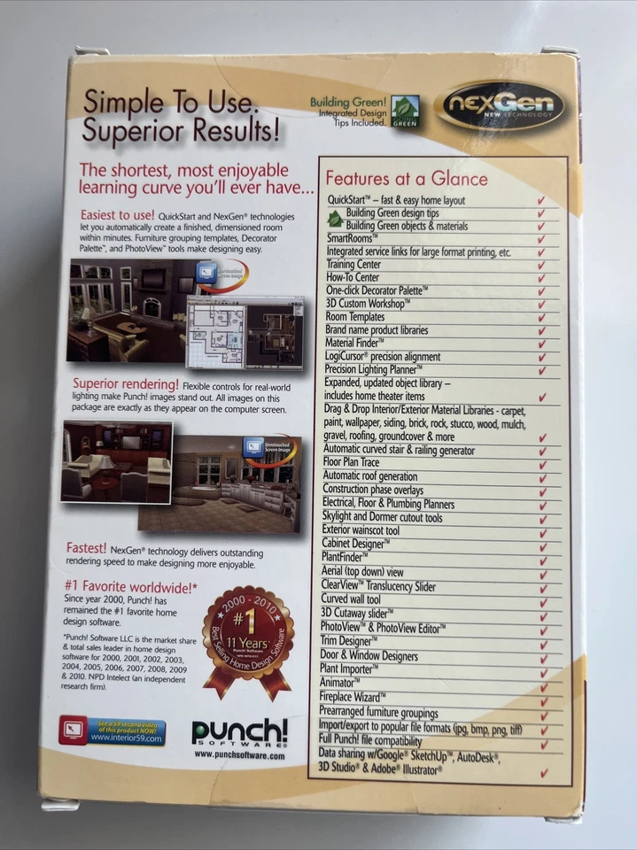 NexGen Interior Design Suite Software/ Works With Windows & Vista - Image 2 of 4