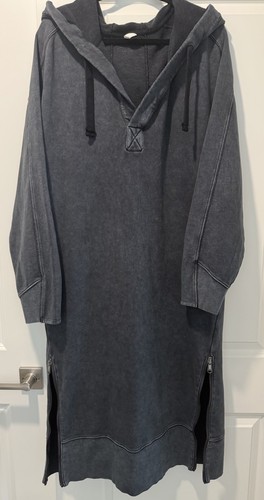 Free People Spur Of The Moment Hoodie, Charcoal, Size L, Excellent Condition!