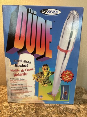 The Dude Flying Model Rocket Estes Over 7’ Tall Inflatable Rockets To ...
