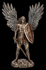 Erzengel Michael Figur mit Schwert und Schild von Veronese - Engel Deko Statue