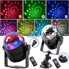 Rotating Laser Projector Stage Light LED RGB DJ Disco KTV Show Xmas Party Lamp
