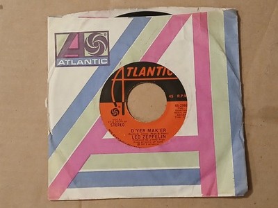 LED ZEPPELIN D'YER MAK'ER 45 RECORD ORIGINAL ATLANTIC 1973 GORGEOUS COPY!