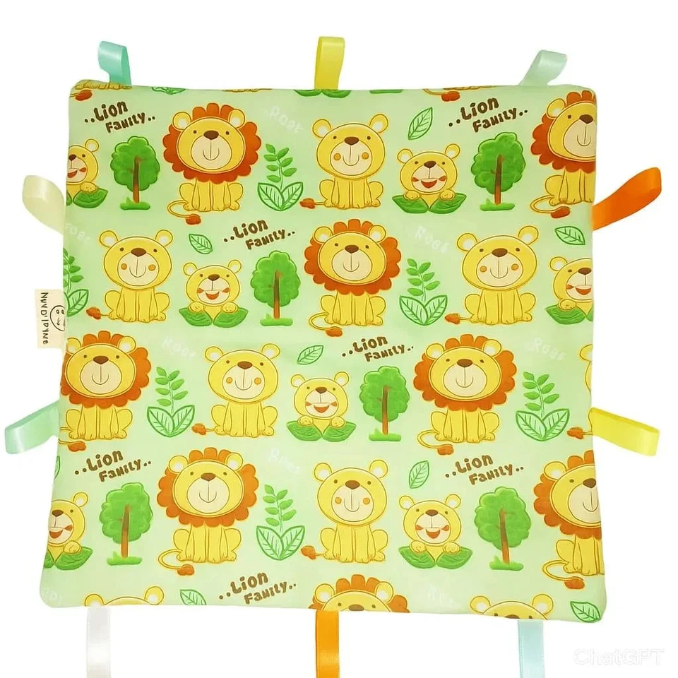 Manta Edredón Bebé Taggy Manta Inquieto Nueva Hecha a Mano Varios Diseños Sensorial Foto 3 de 4