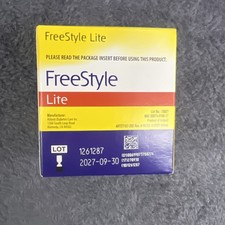 Freestyle Lite Blood Glucose Test Strips - 100 Count Exp 9/30/27 New Sealed