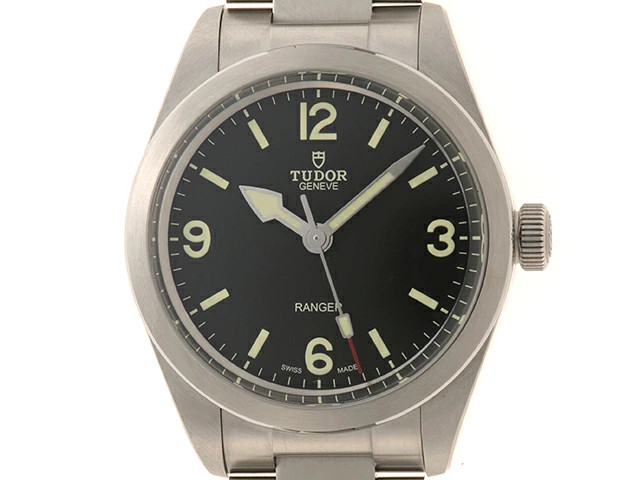 Tudor Ranger 79950 Stainless Steel 39mm Black 36912 Dial Automatic Men's #DW503