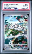 2023 POKEMON SVI EN-SCARLET & VIOLET ILLUSTRATION RARE #221 STARLY PSA 10