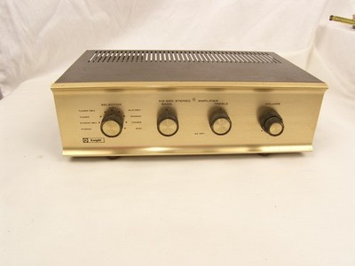 Knight KG-250 Integrated Stereo Tube Amplifier Tested Working 12AX7 6BM8 Nice