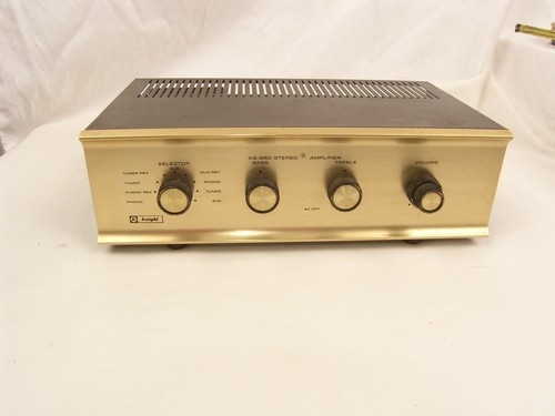 Knight KG-250 Integrated Stereo Tube Amplifier Tested Working 12AX7 6BM8 Nice