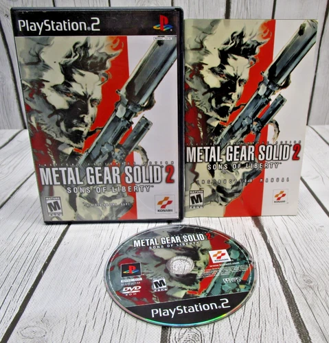 Metal Gear Solid 2 Sons of Liberty PS2 PlayStation 2 Complete CIB w/ Reg Card