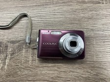 Nikon Coolpix S210 8.0MP Digital Camera PurPle No Battery For Parts