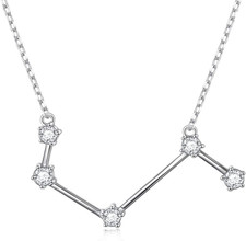 Plata de Ley 925 Circonita cúbica Astrología 12 Constelación Horóscopo Signo Astrología Zodia