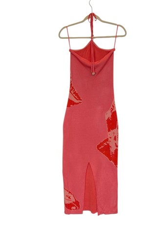 Nuevo con etiquetas Vestido ajustado estampado arrecife coralino Torn By Ronny Kobo Lola talla pequeña - Imagen 5 de 10