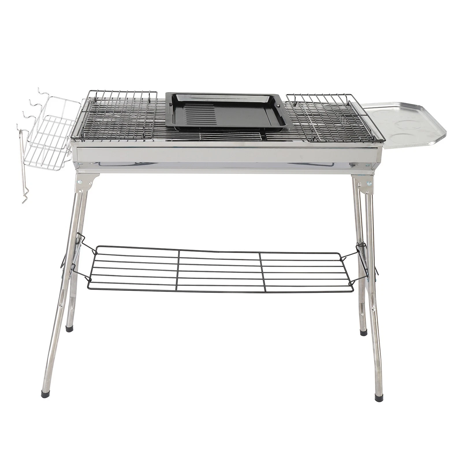 Portable Stainless Steel BBQ Grill Charcoal Outdoor Camping Picnic