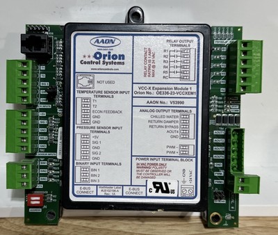 AAON Orion Controls Systems VCC-X Expansion Module 1 Orion No: OE336-23-VCCXEM1