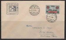 Schweiz 1938 Pro Aero Flugpost Brief MiNr 320 Sonderflug La Chaux-de-Fonds