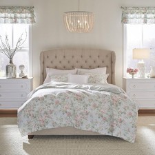 Home - King Duvet Cover Set, Reversible Cotton Bedding with Matching Shams,