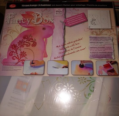 Schablone zum Basteln  Fancy Box  Hase  Verpackungsschablone neu