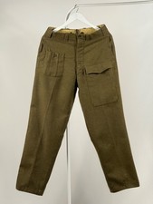 Vintage 50s British Military 1957 Wool Pants Army Field Trousers Mens