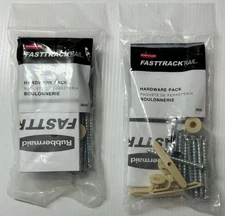 Rubbermaid FastTrack Rail Mounting Hardware Pack 3S05 Lot Of 2