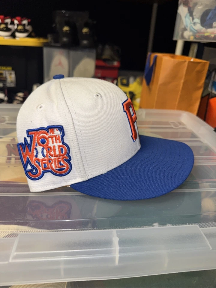 ￼ Pittsburgh Pirates Hat Club New Era Fitted 76th World Series Patch Size 7 1/8 - Image 2 of 4