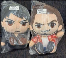 Ryu ga gotoku 8 Kazuma Kiryu & Ichiban Kasuga Sitting Plush Set of 2 Yakuza NEW