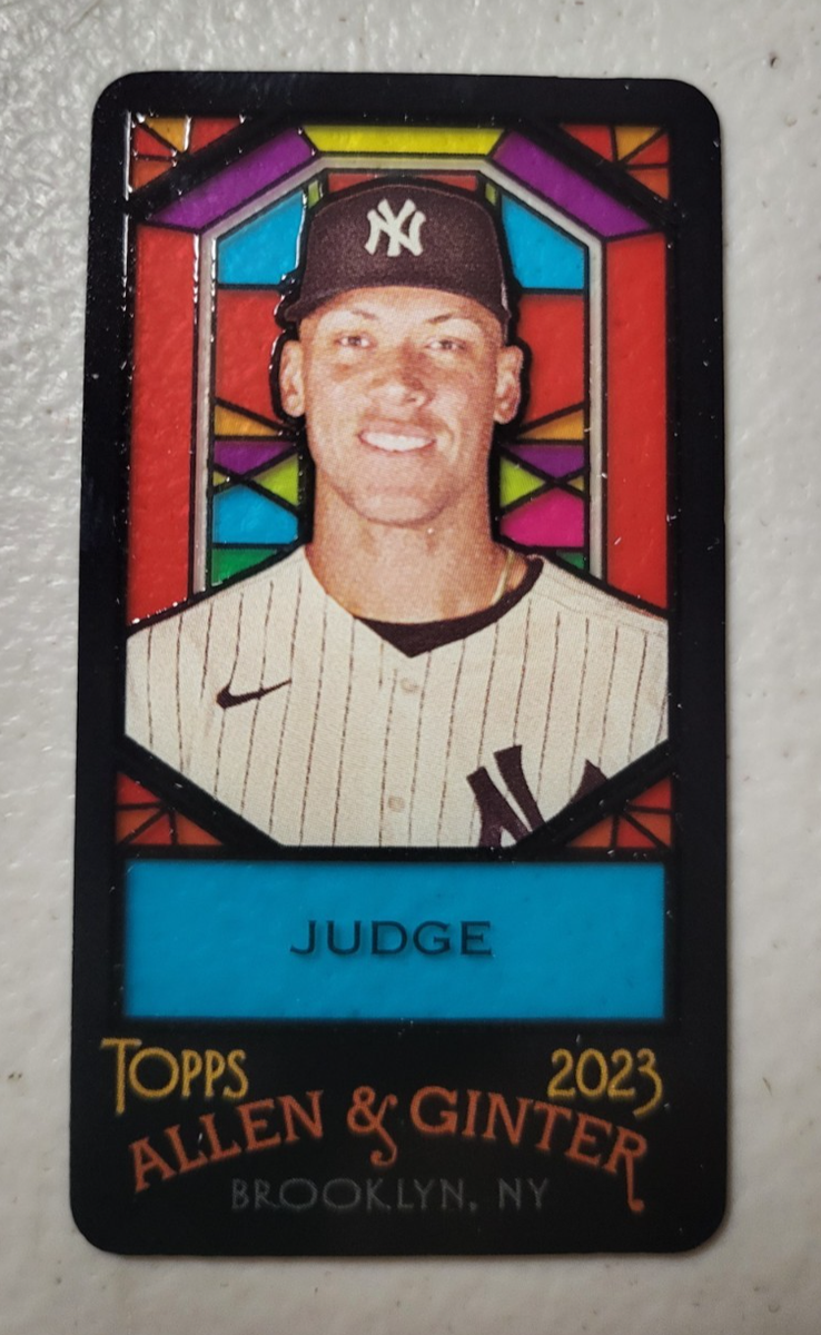2023 Topps Allen & Ginter AARON JUDGE RIP CARD STAINED GLASS MINI