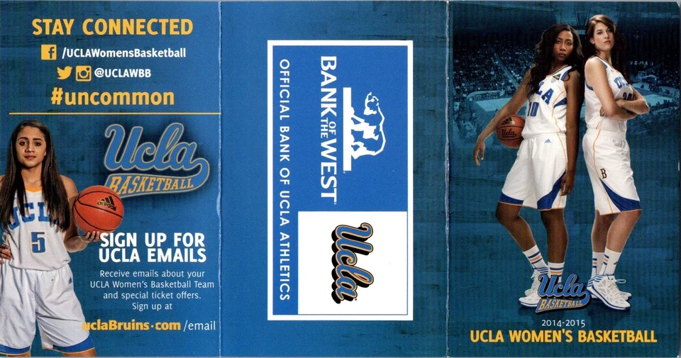 HORARIO DE BOLSILLO UCLA Bruins (temporada 2014 - 2015) NCAA baloncesto femenino Foto 2 de 3