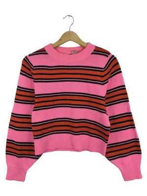 H&M DIVIDED Pull tricoté Dames Pull T EU 32 rose-rouge style décontracté - Photo 1/4